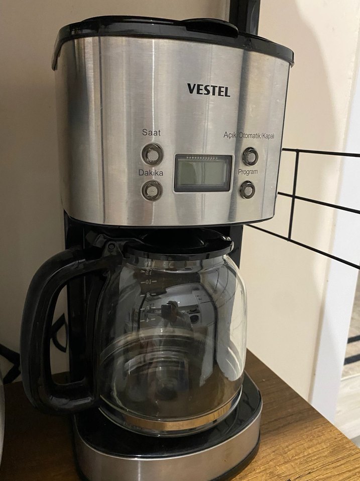 Vestel Sefa K3000 Inox Filtre Kahve Makinesi Gri - Görsel 2