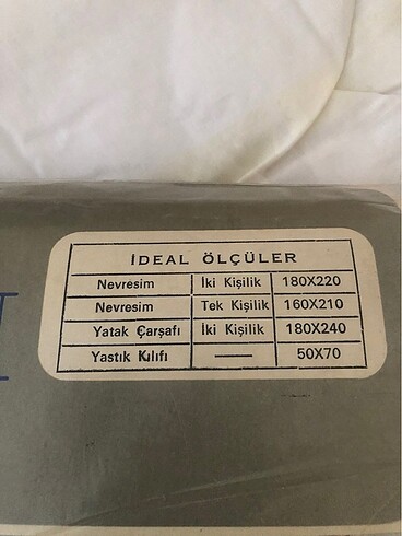  Beden ÇİFT KİŞİLİK NEVRESİM TAKIMI