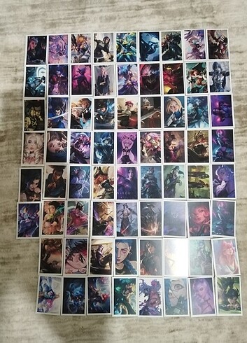  Beden Renk League of legends lol oyun kartları anime manga fotoğraf fotokar