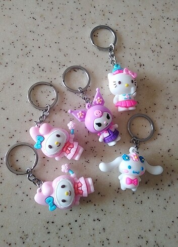 Hello Kitty Sanrio Hello kitty kuromi my melody cinnamoroll anahtarlık