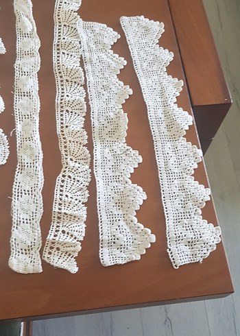 Beden El Yapımı degerlendirmelik dantel 8 parça
