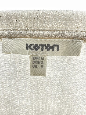 m Beden beyaz Renk Koton Bluz %70 İndirimli.