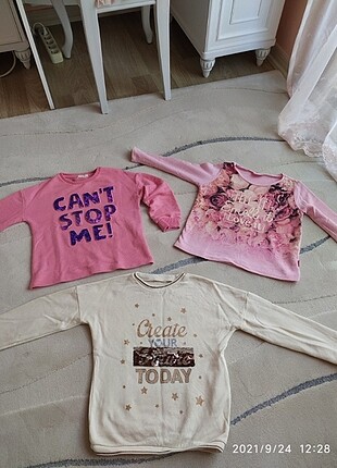 3 adet sweatshirt