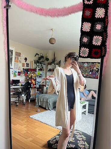 Keten bej kimono