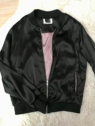 Bershka saten bomber ceket