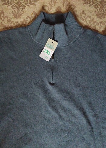 Gri Fermuarlı Erkek Sweatshirt - Görsel 3