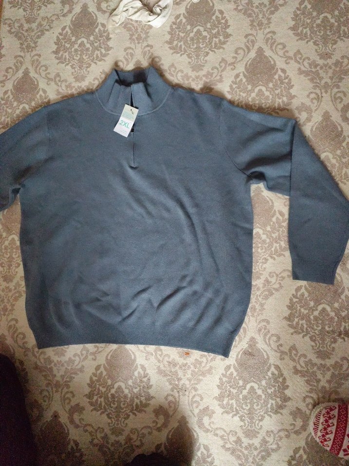 Gri Fermuarlı Erkek Sweatshirt - Görsel 2