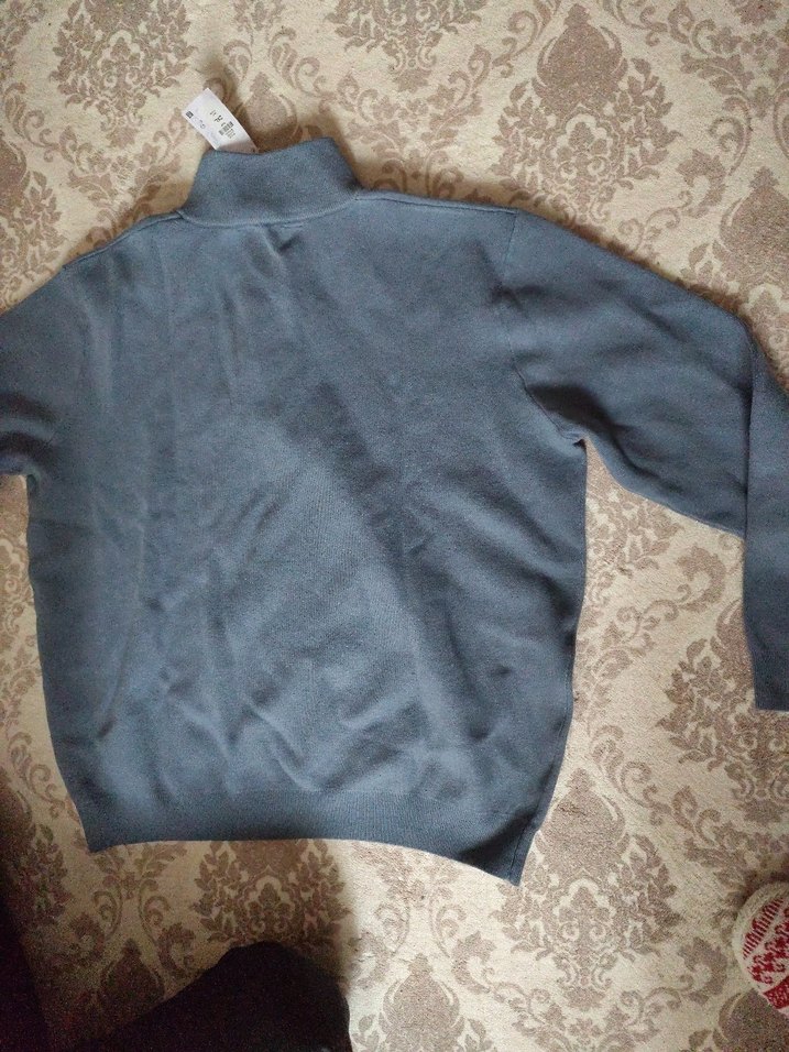 Gri Fermuarlı Erkek Sweatshirt - Görsel 4