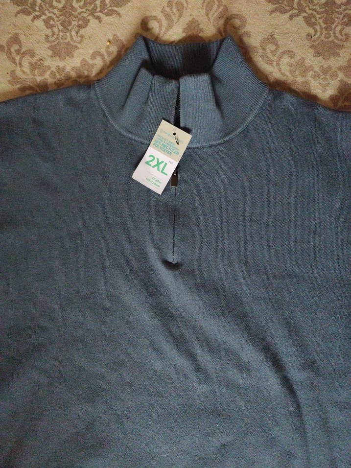 Gri Fermuarlı Erkek Sweatshirt - Görsel 3