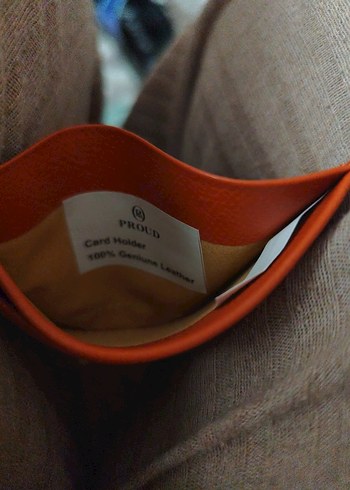 Parlak turuncu i Baskılı Erkek Cüzdanı - Görsel 6