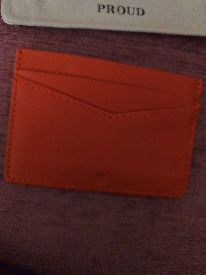 Parlak turuncu i Baskılı Erkek Cüzdanı - Görsel 5