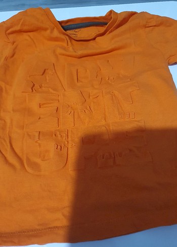 Turuncu Erkek Çocuk Kısa Kollu Tişört - Görsel 2