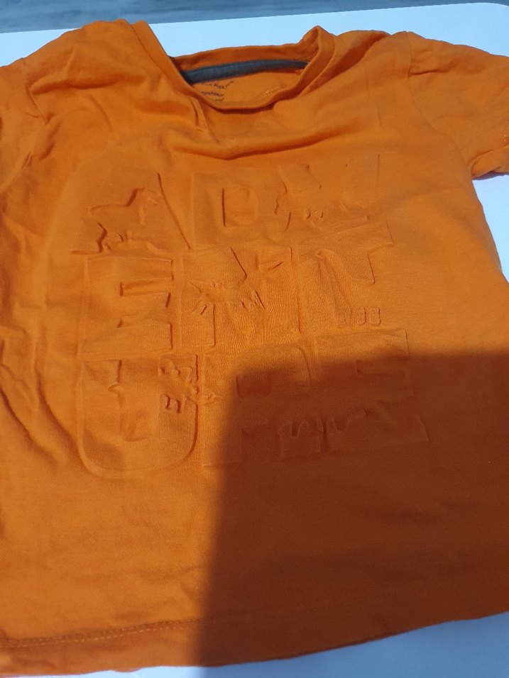 Turuncu Erkek Çocuk Kısa Kollu Tişört - Görsel 2