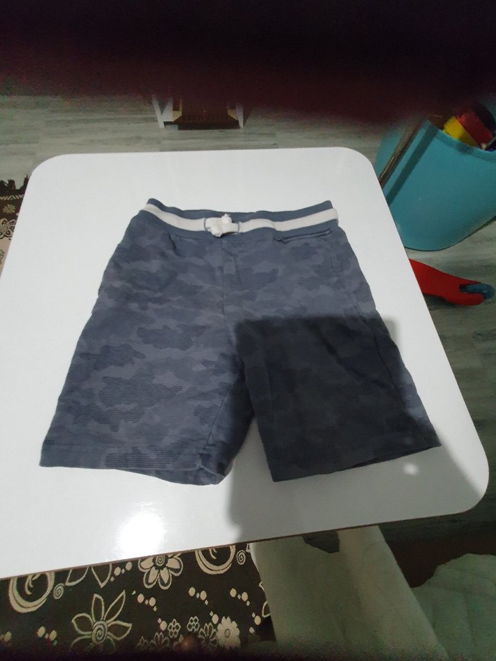 Gri Erkek Çocuk Kemerli Street Şort - Görsel 3