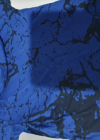 Koyu Mavi Batik Desenli Nevresim Takımı - Görsel 2