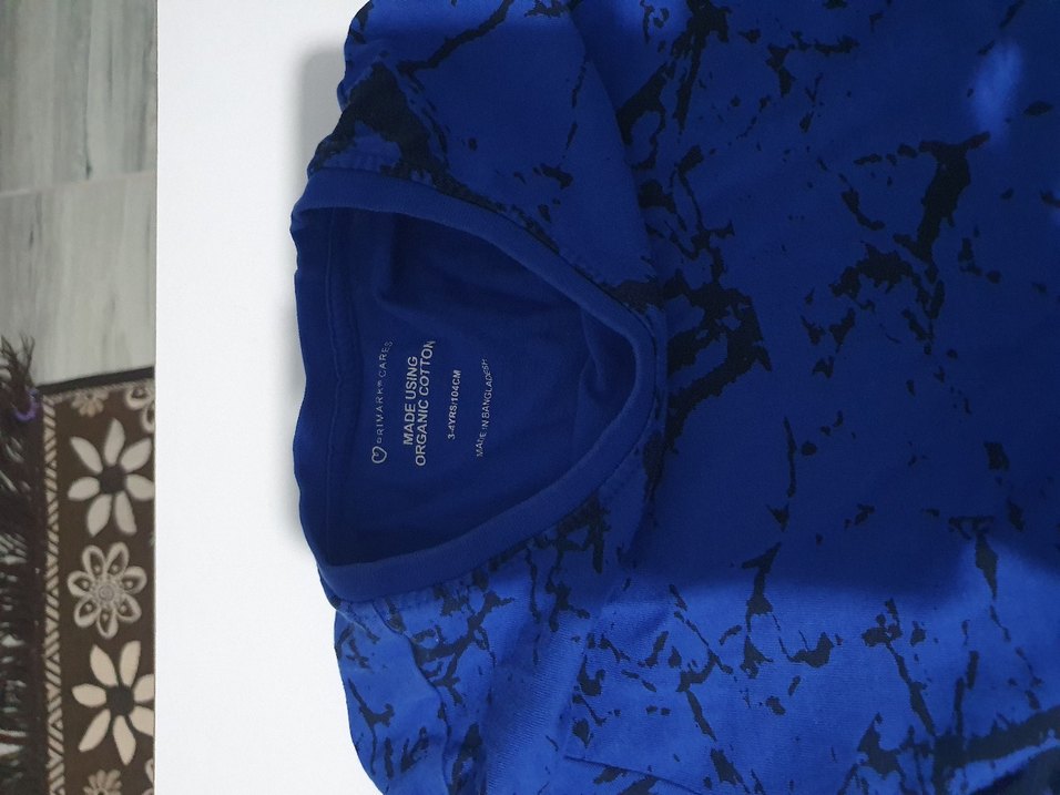 Koyu Mavi Batik Desenli Nevresim Takımı - Görsel 4