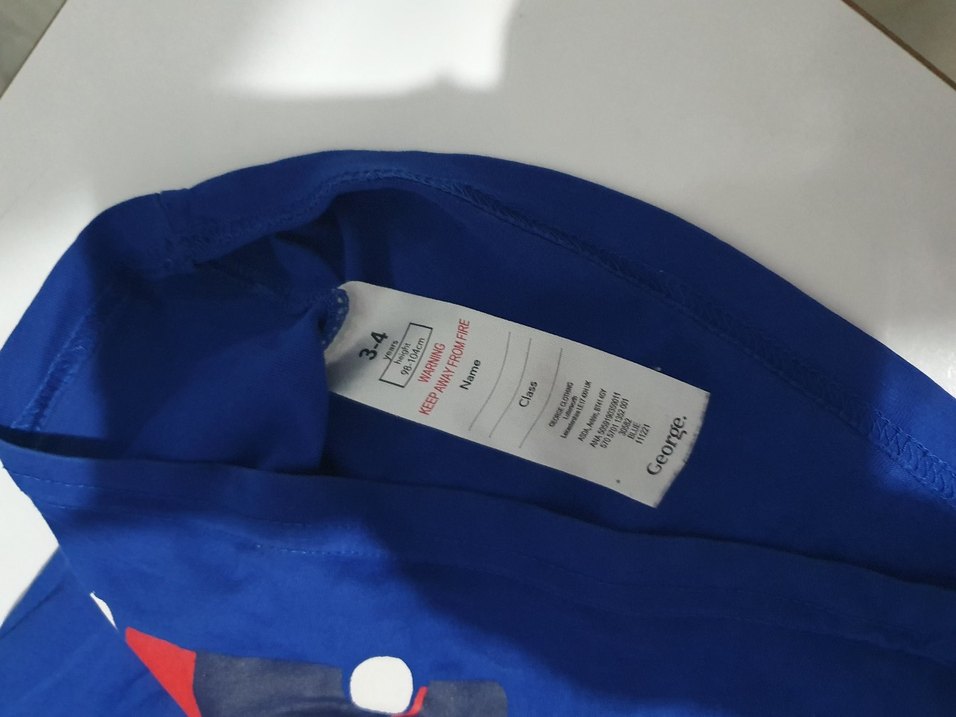 Baskılı Mavi Erkek Çocuk Tişörtü - Görsel 3