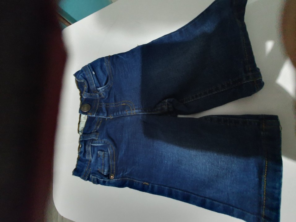 Erkek Çocuk Koyu Mavi Dar Kesim Kot Pantolon - Görsel 2