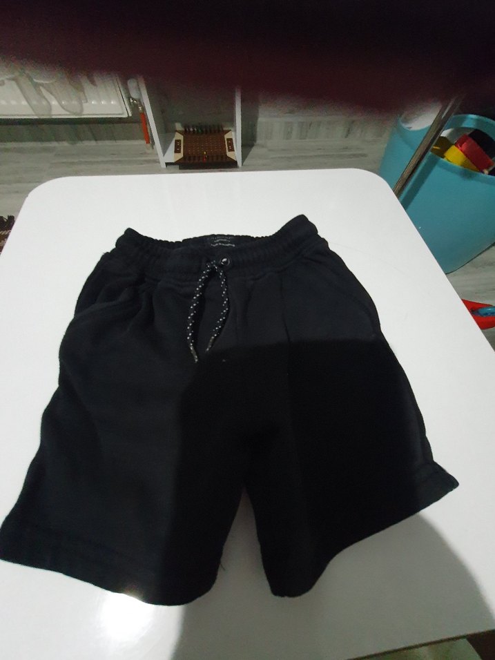 Siyah Erkek Midi Rahat Kesim Şort - Görsel 2