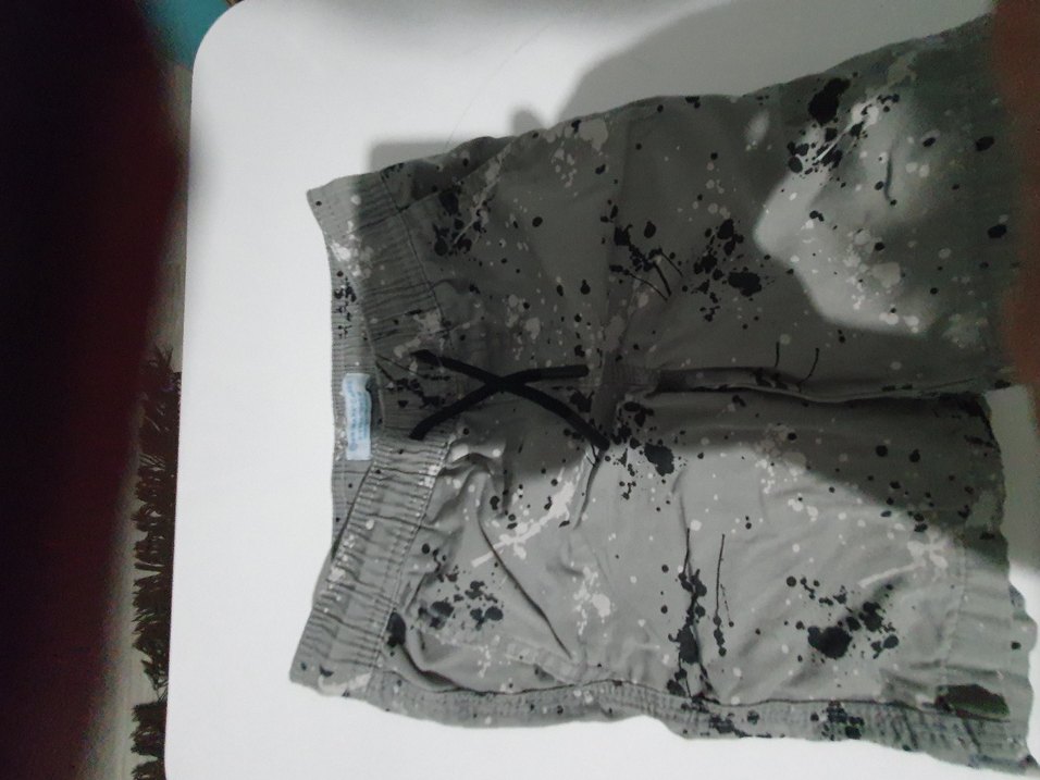 Gri Batik Desenli Erkek Midi Şort - Görsel 2