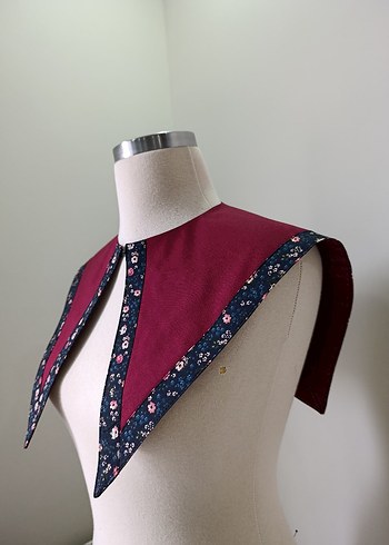  Beden bordo yaka