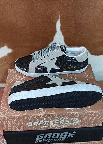 Golden Goose Deluxe Süper Star 40 SİYAH Hakiki Deridir eridir 