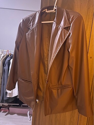 Deri blazer ceket