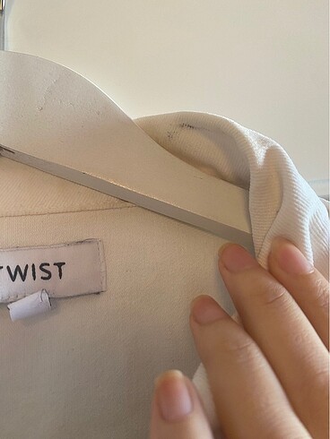 l Beden beyaz Renk Twist ceket
