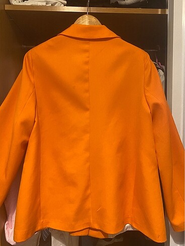 l Beden turuncu Renk Oversize ceket