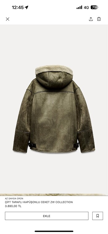 m Beden Zara mont