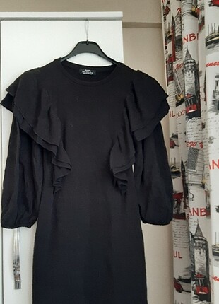 xs Beden Siyah mini elbise