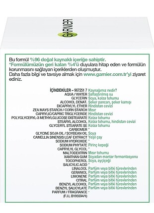  Beden Garnier botanik krem