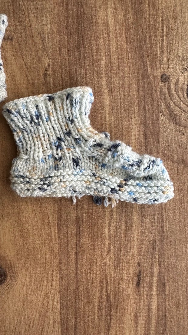 Bohem Örgü Erkek Bebek Patik - Görsel 2