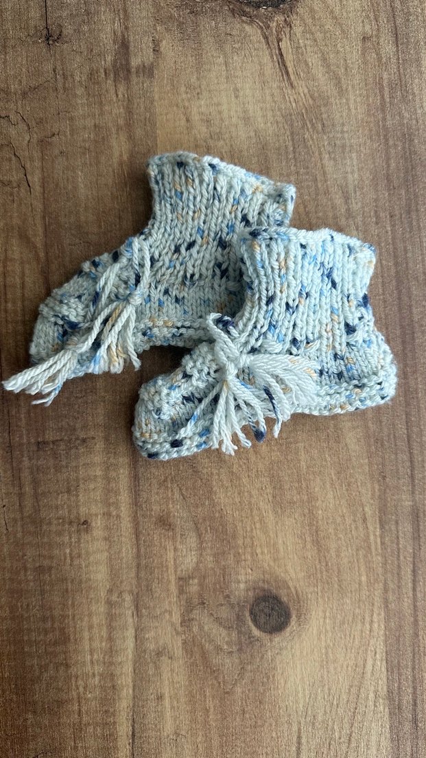 Bohem Örgü Erkek Bebek Patik - Görsel 3