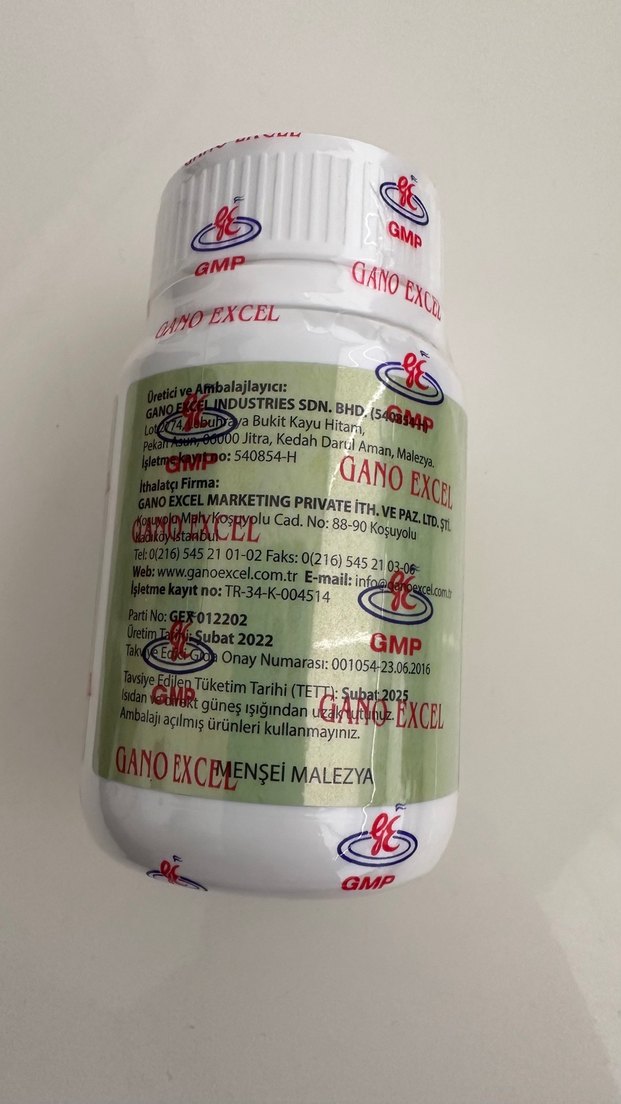 Gano Excel Excellium 500 mg 90 Kapsül Takviye Edici - Görsel 3