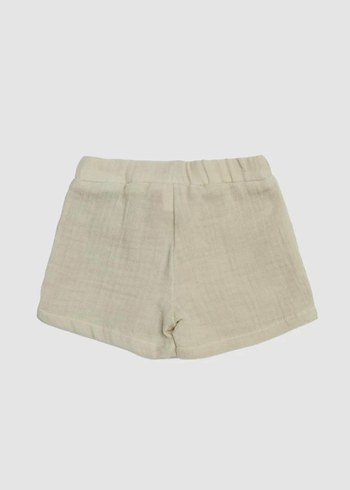 BG Store Nakışlı Bohem Şort Bej