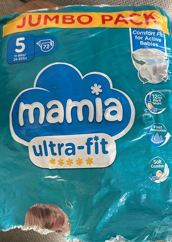 Mamia Ultra-Fit Jumbo Paket Bebek Bezi 23 Adet