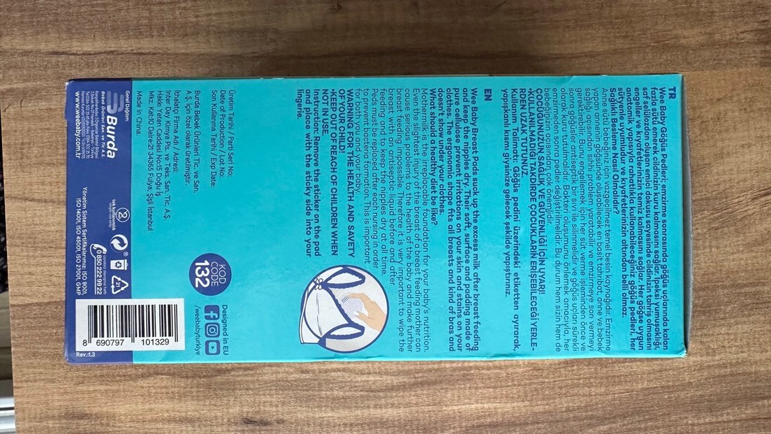 Wee Baby Klasik Göğüs Pedi - Görsel 4