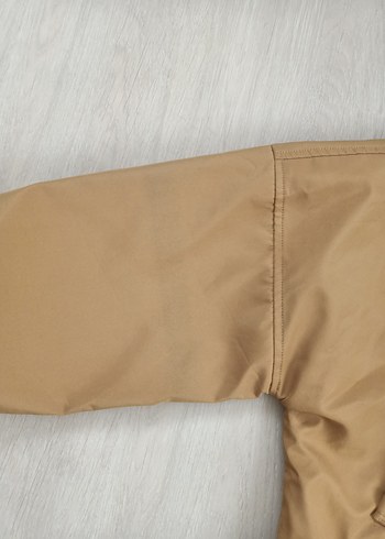 Kemerli Bej Kısa Kadın Ceket - Görsel 6