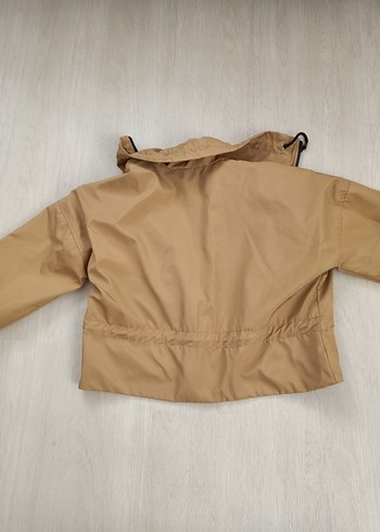 Kemerli Bej Kısa Kadın Ceket - Görsel 5