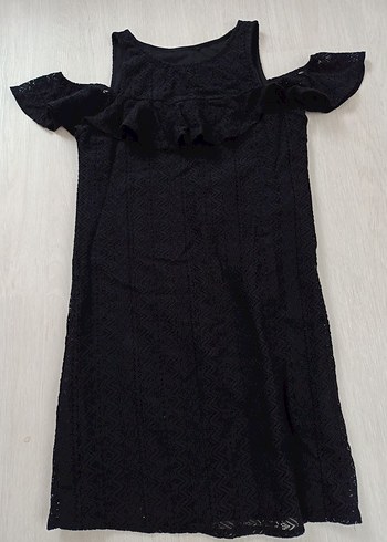 Siyah Midi gece elbisesi - Görsel 7