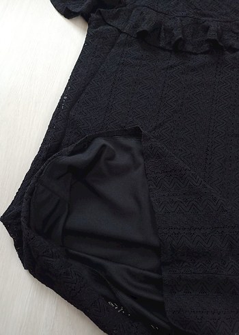 Siyah Midi gece elbisesi - Görsel 5