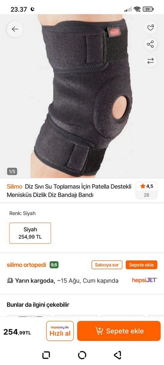 Cırtcırtlı Siyah Dizlik - Görsel 2