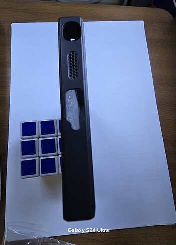 Samsung S24 Ultra Antresit Renk Nubuk Dokulu Kılıf - Görsel 5