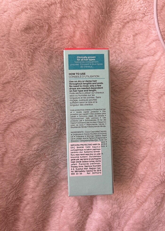Sephora saç yağı - Görsel 3