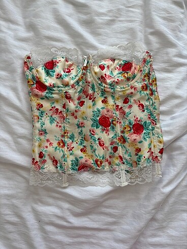 çiçekli korse vintage
