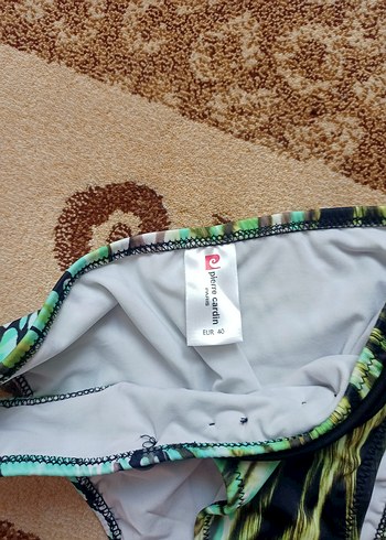 40 Beden yeşil Renk Yeşil Batik Desenli Kadın Bikini Altı