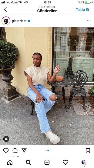 xs Beden Ginatricot jean