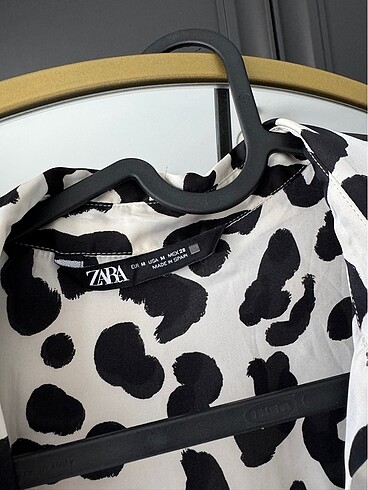 Zara Zara zebra desen saten gömlek