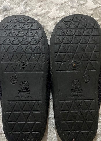 Gri Erkek Ev Terliği Tokalı gezer - Görsel 2